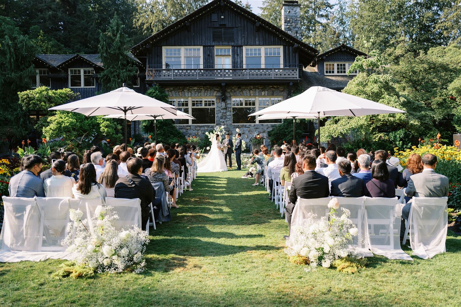 wedding ceremony at Stanley Park Pavilion