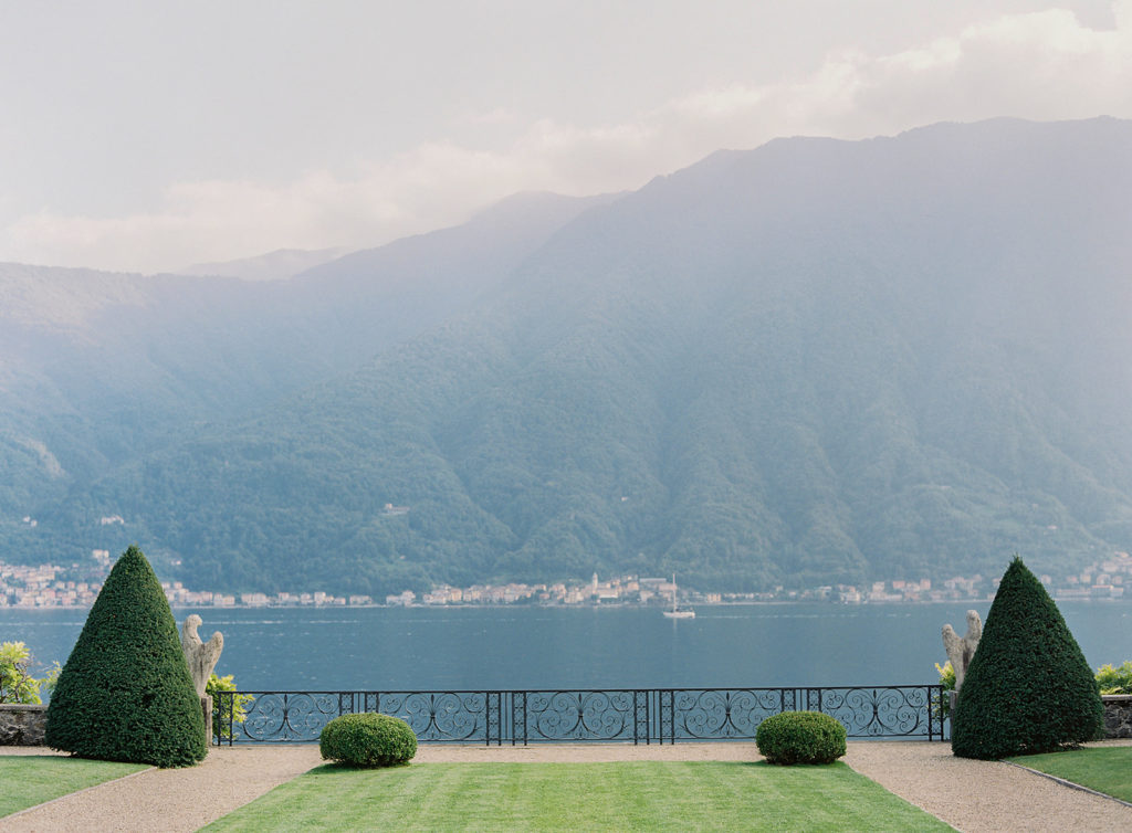 Luxury Wedding Venue in Europe Villa Balbiano garden view