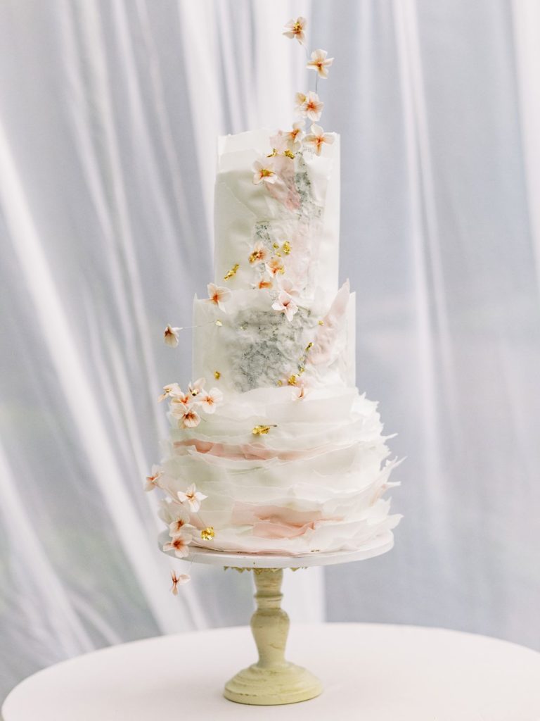 gorgeous wedding cake at stanley park pavilion