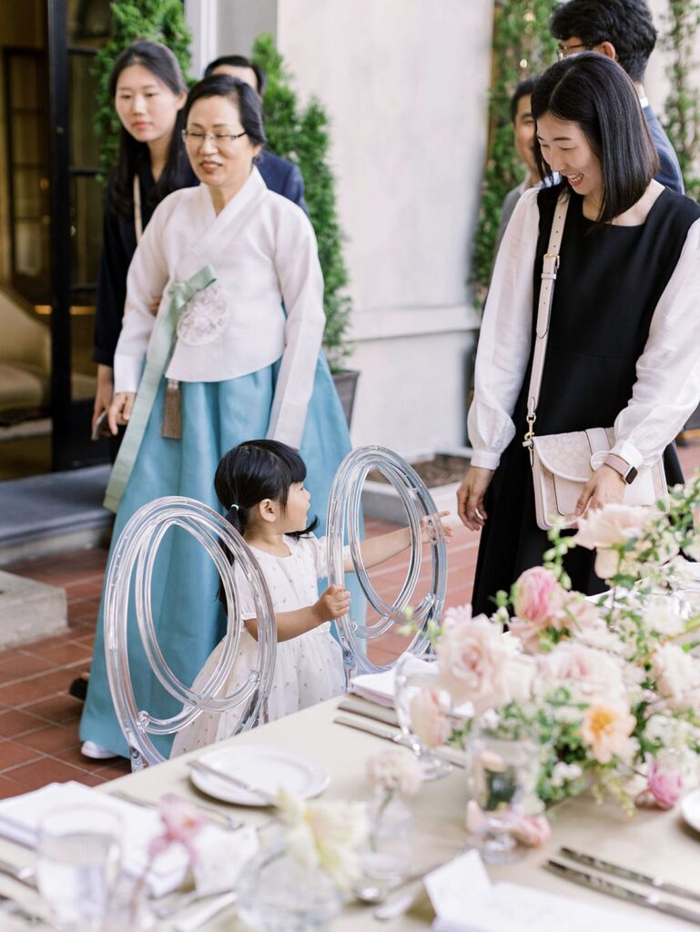 Korean guests at Vancouver wedding