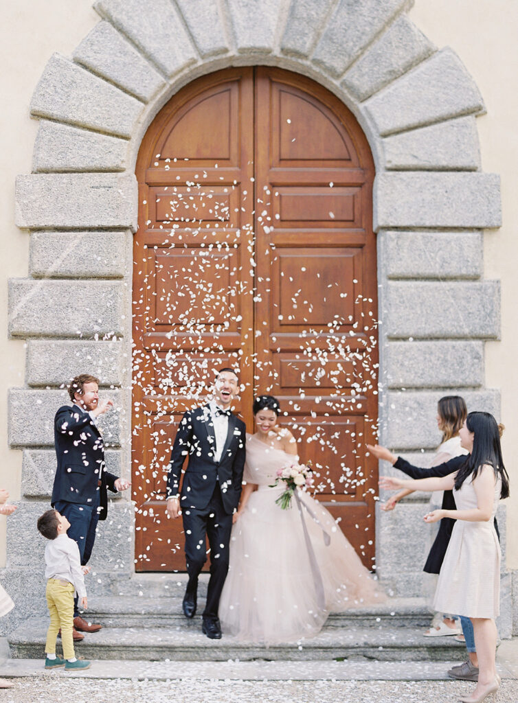 Wedding recession at Villa Balbiano