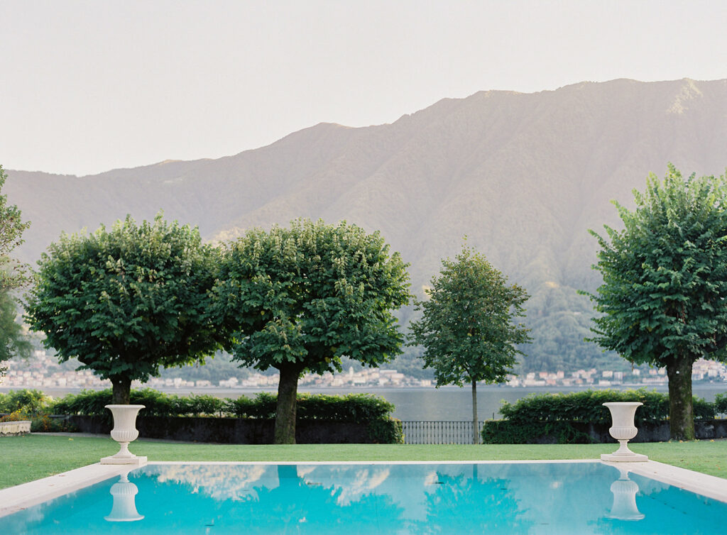 Outdoor swimming pool at Villa Balbiano