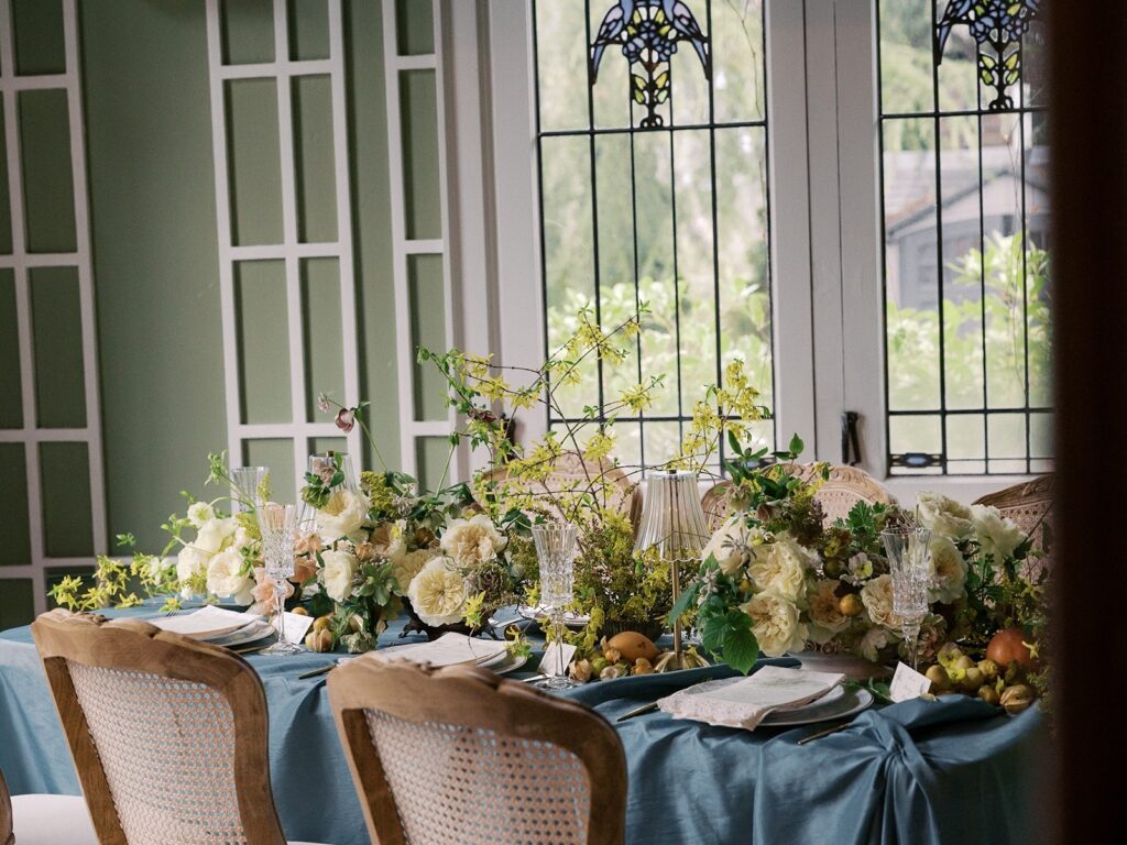 chairs and windows view of engagement party